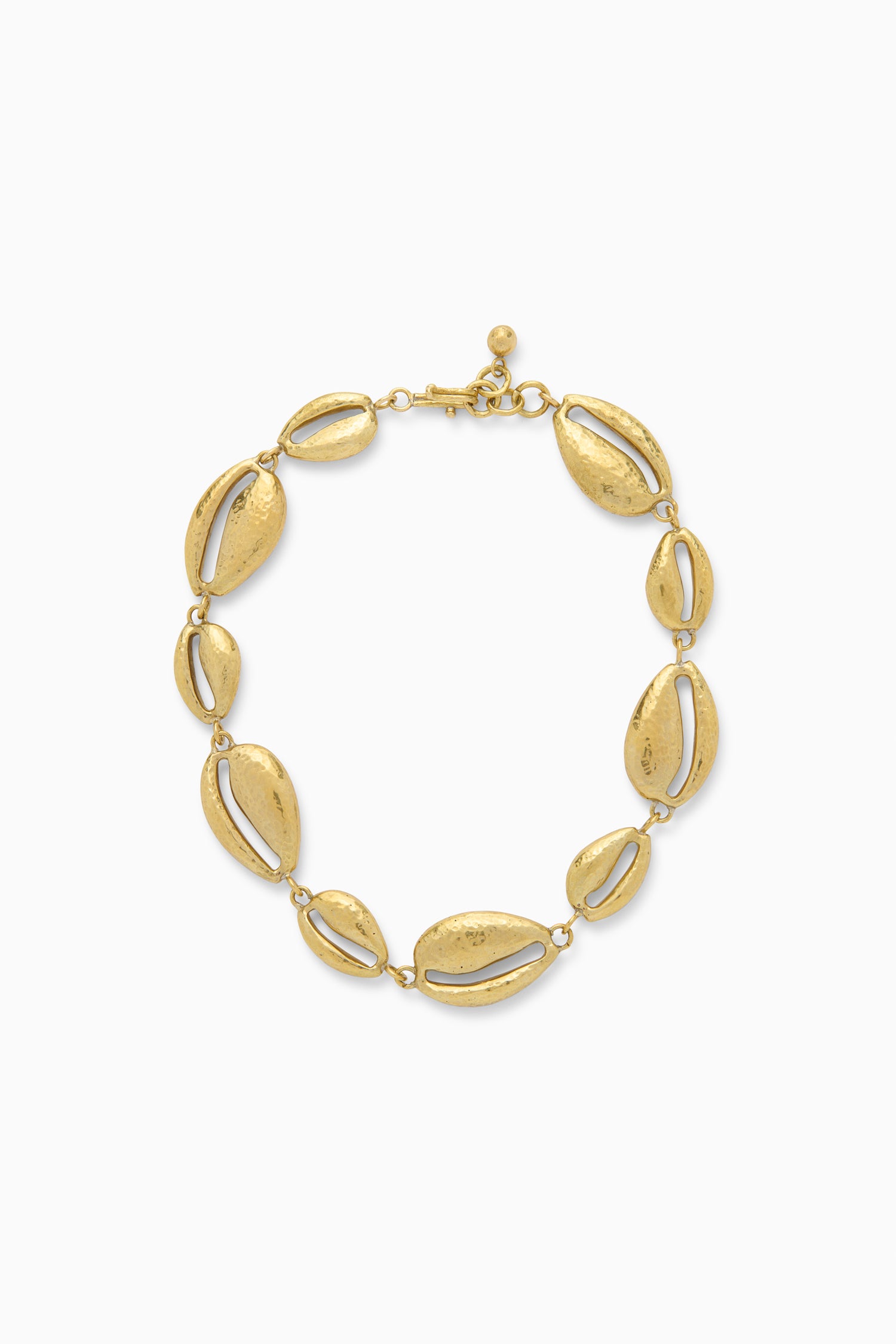 Cowrie Shell Brass Necklace - Brass
