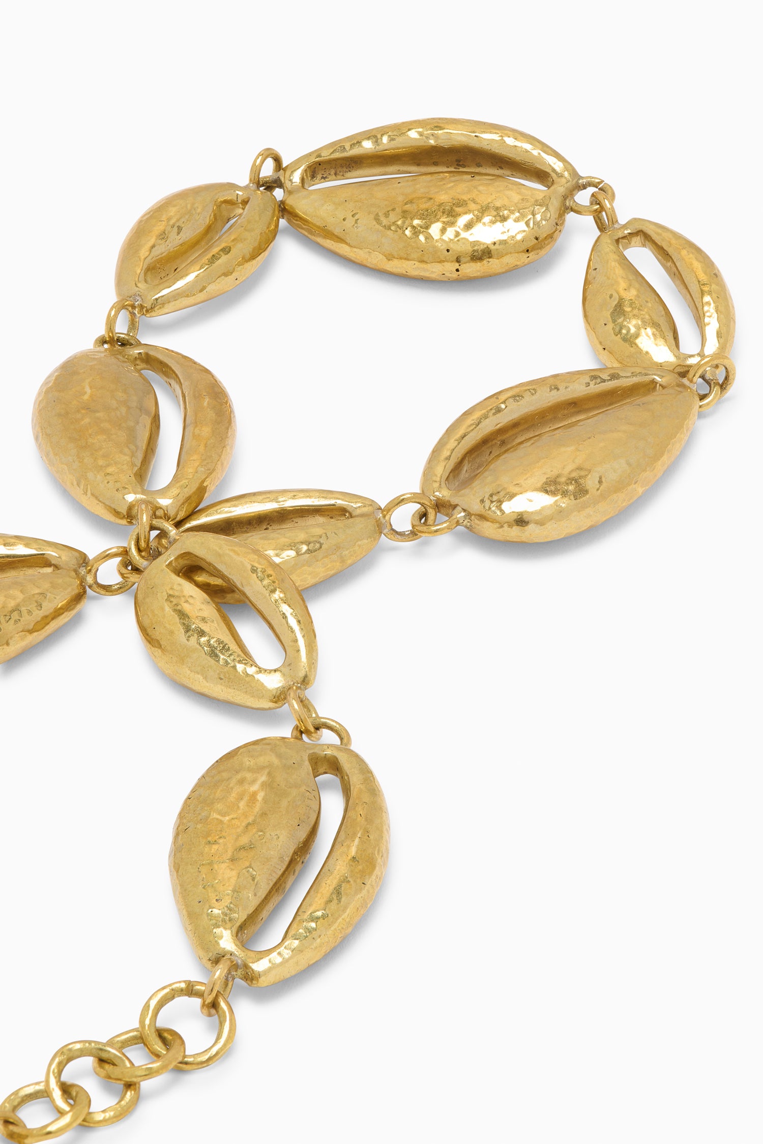 Ulla Johnson Cowrie Shell Brass Necklace - Brass