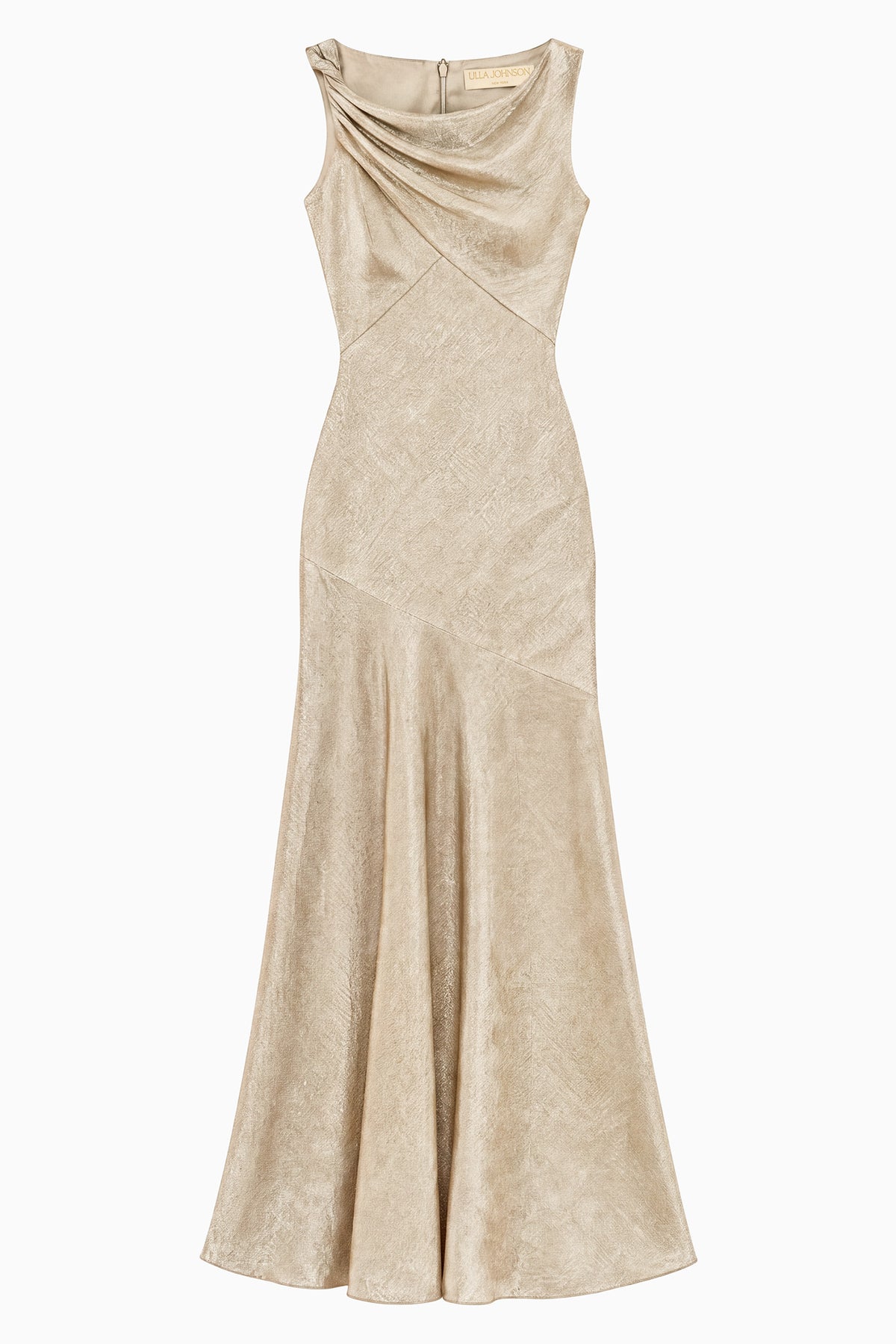 Mira Asymmetrical Gown - Argent