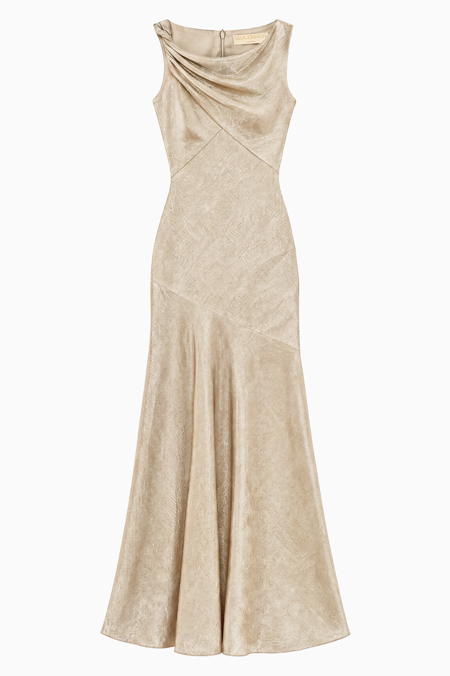 Ulla Johnson Mira Asymmetrical Gown - Argent