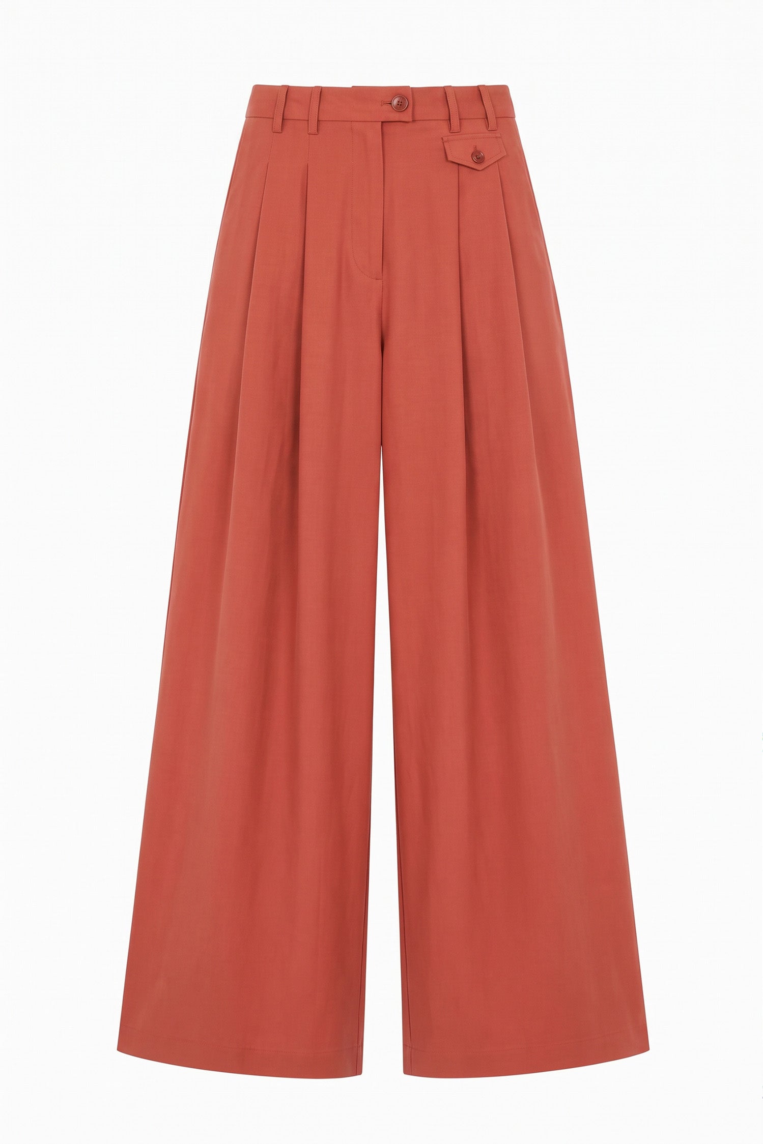 Ulla Johnson Motherwell Wide Leg Trouser - Bronze