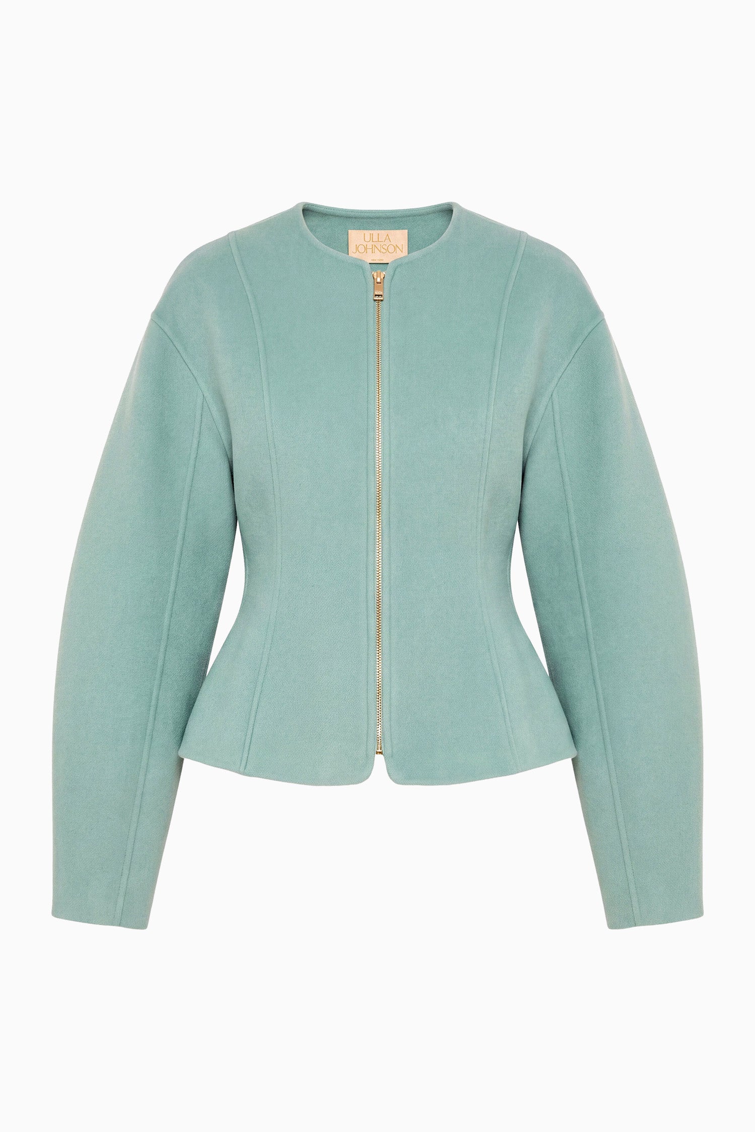 Ulla Johnson Giacca con Zip Premium in Lana e Cashmere Juniper - Posa Piana, Fronte | Ulla Johnson