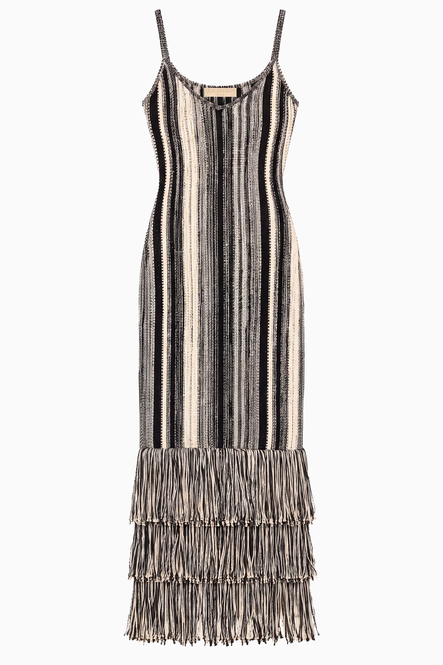 Ulla Johnson Nadine Strickkleid - Noir/Gardenia