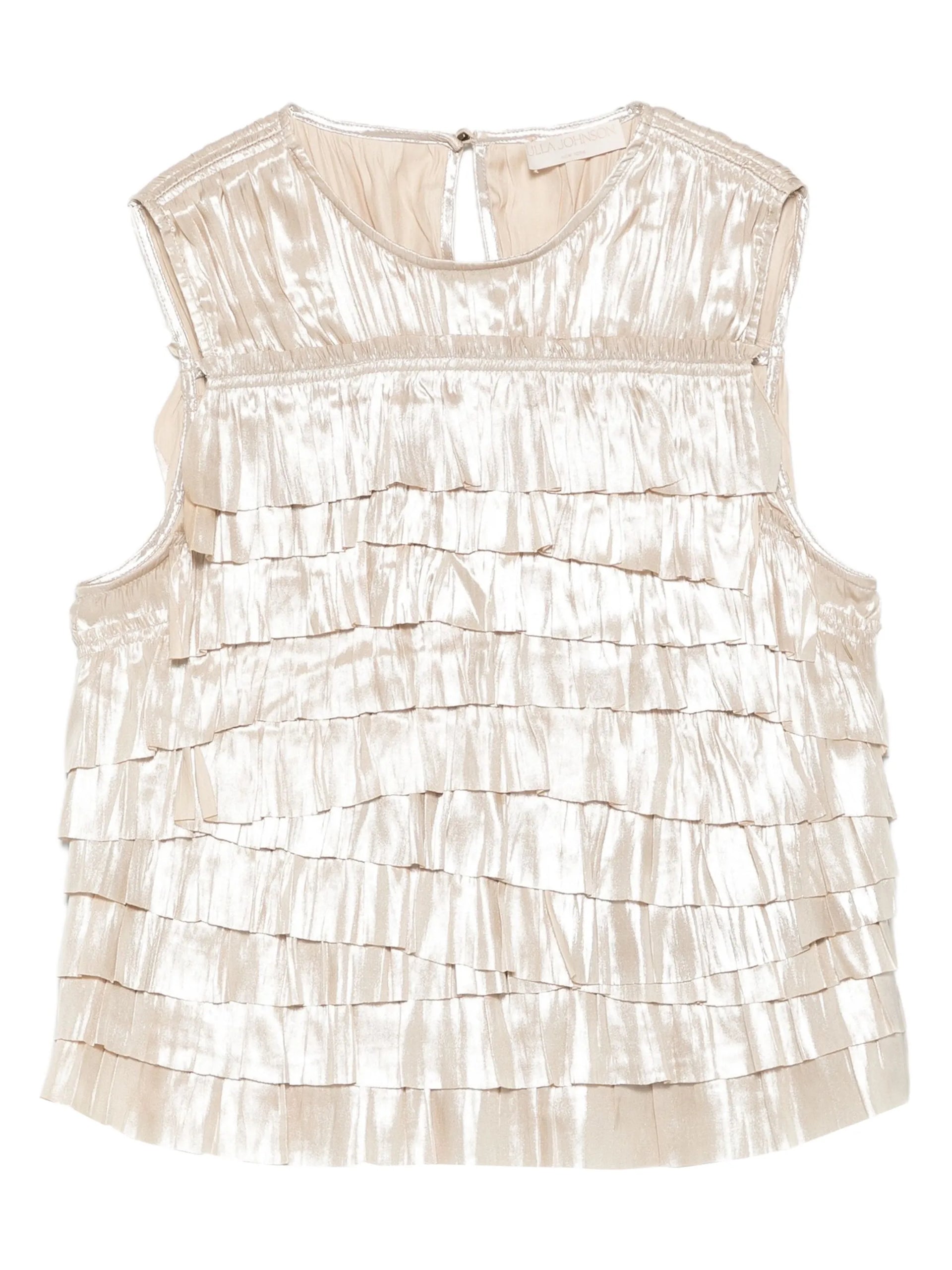 Quinn Layered Sleeveless Top - Opal