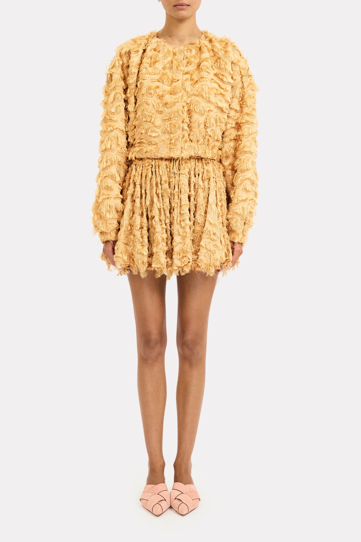 Augusta Cropped Jacket - Sand