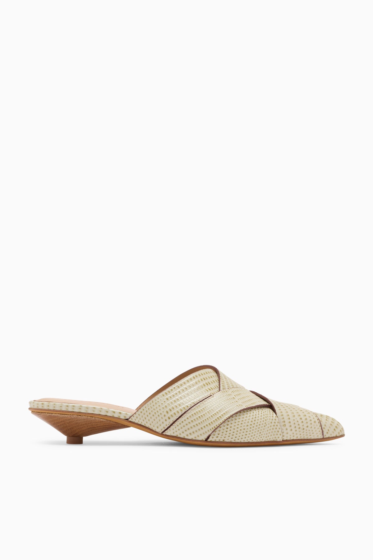 Mule kitten heel Charlotte - Olive