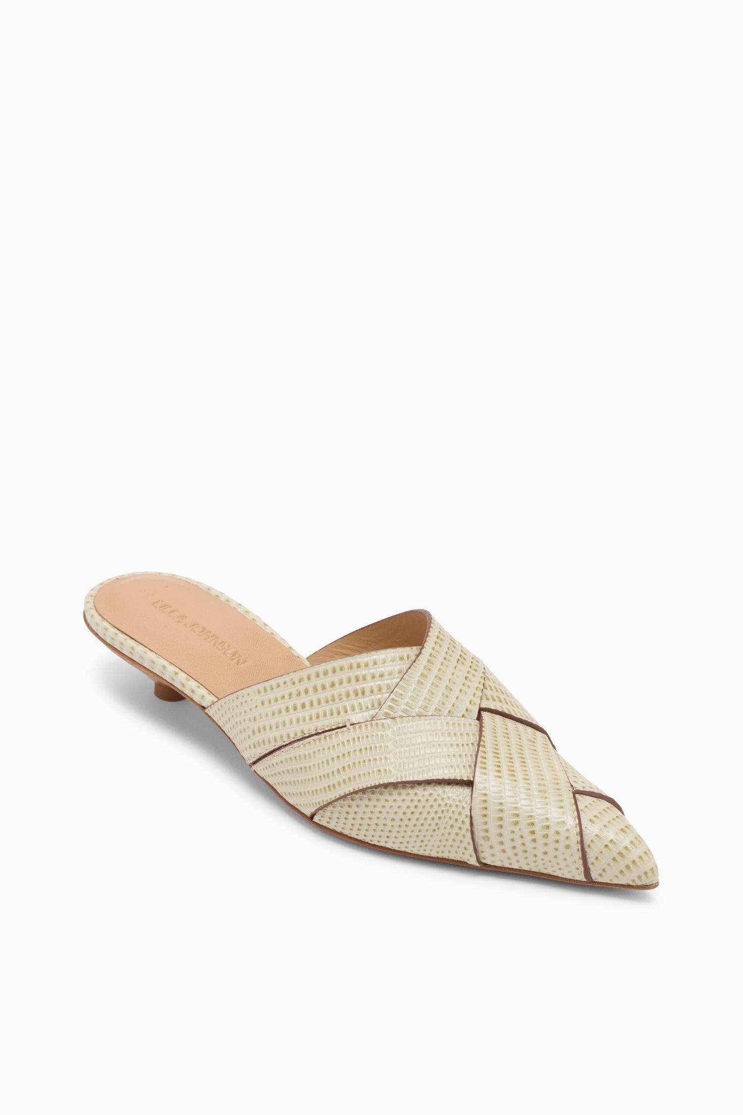 Ulla Johnson Mule kitten heel Charlotte - Olive