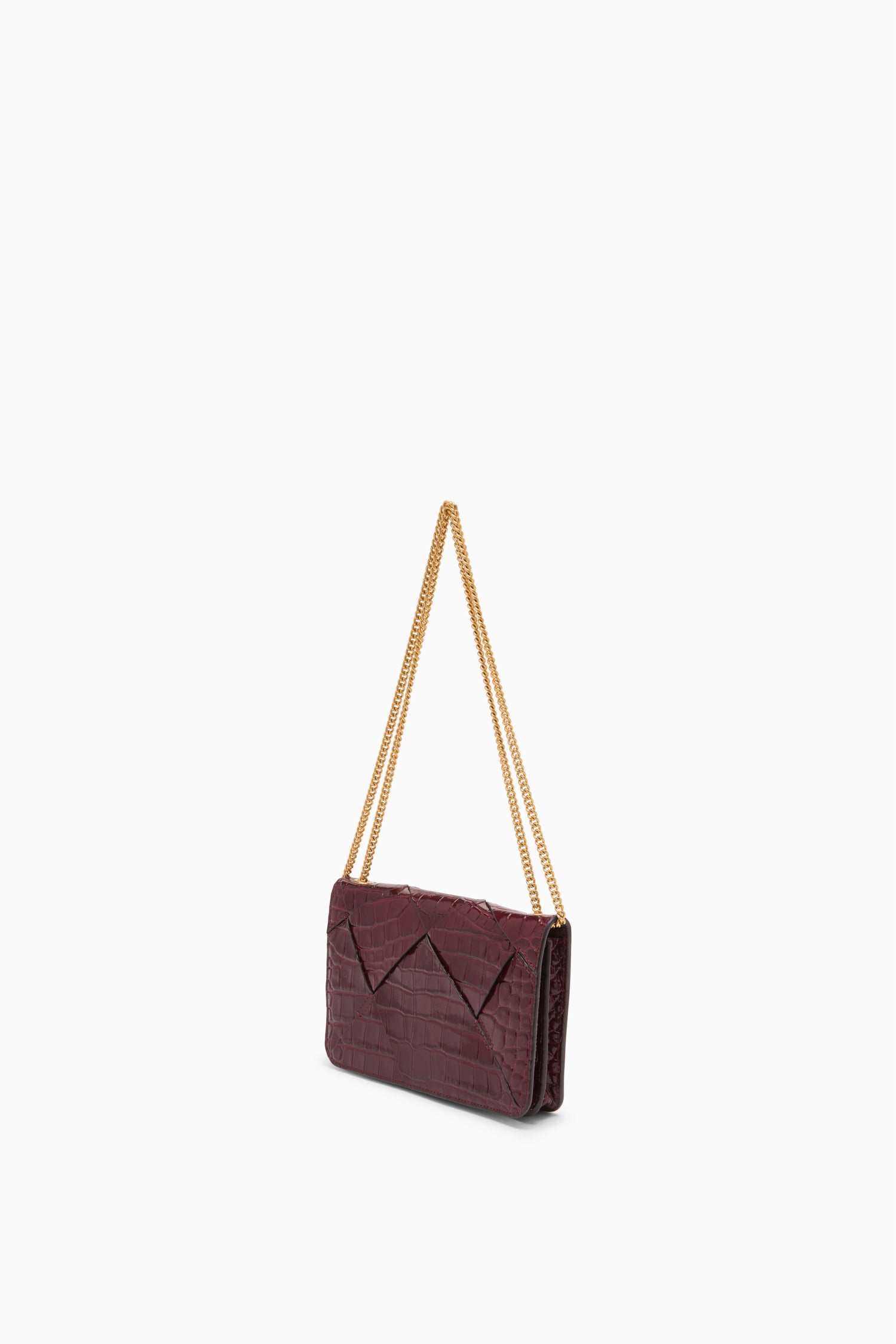 Ulla Johnson BolsoCharlotte con solapa y cadena - Burdeos
