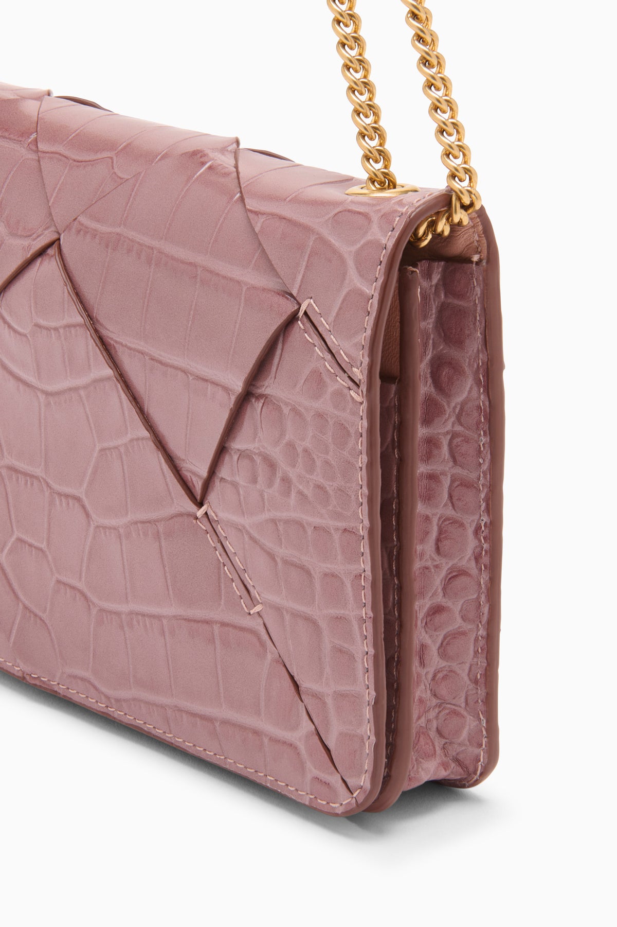 BolsoCharlotte con solapa y cadena - Rosa
