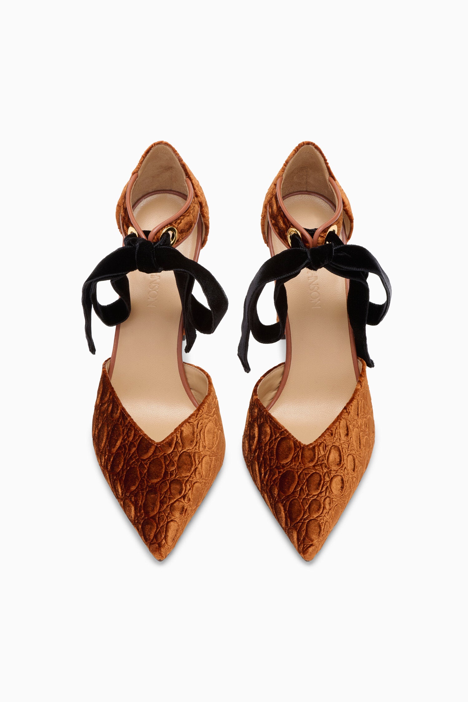 Corinna Eyelet Detail High Heel - Sierra