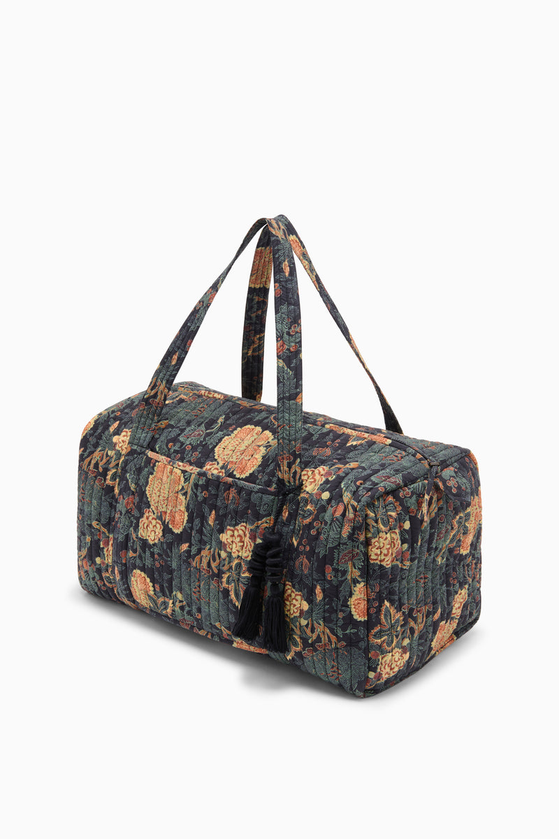 Idalia Weekender Duffle - Nuit Botanical Print Cotton Idalia Weekender Duffle - Nuit Botanical Print Cotton
