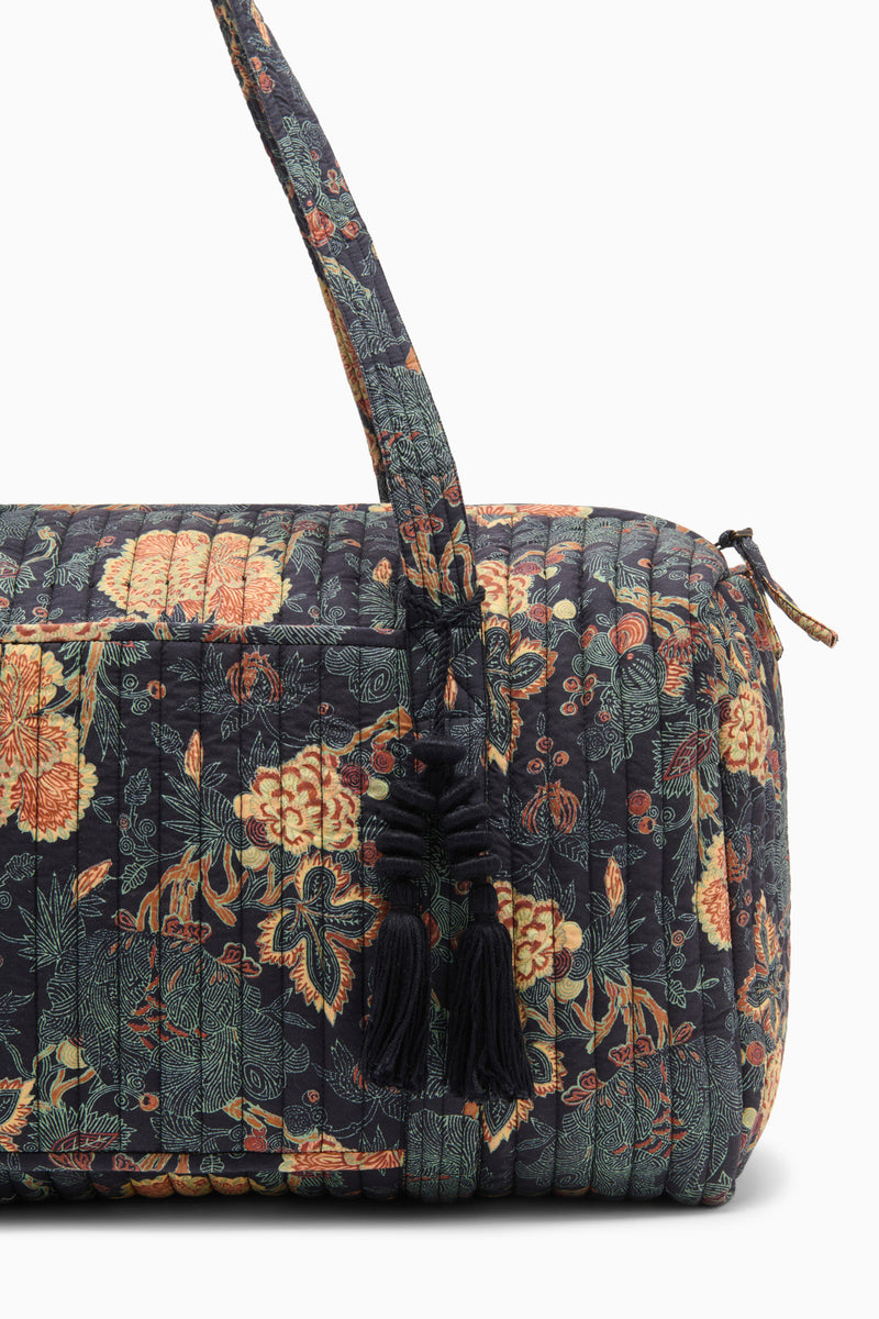 Idalia Weekender Duffle - Nuit Botanical Print Cotton Idalia Weekender Duffle - Nuit Botanical Print Cotton