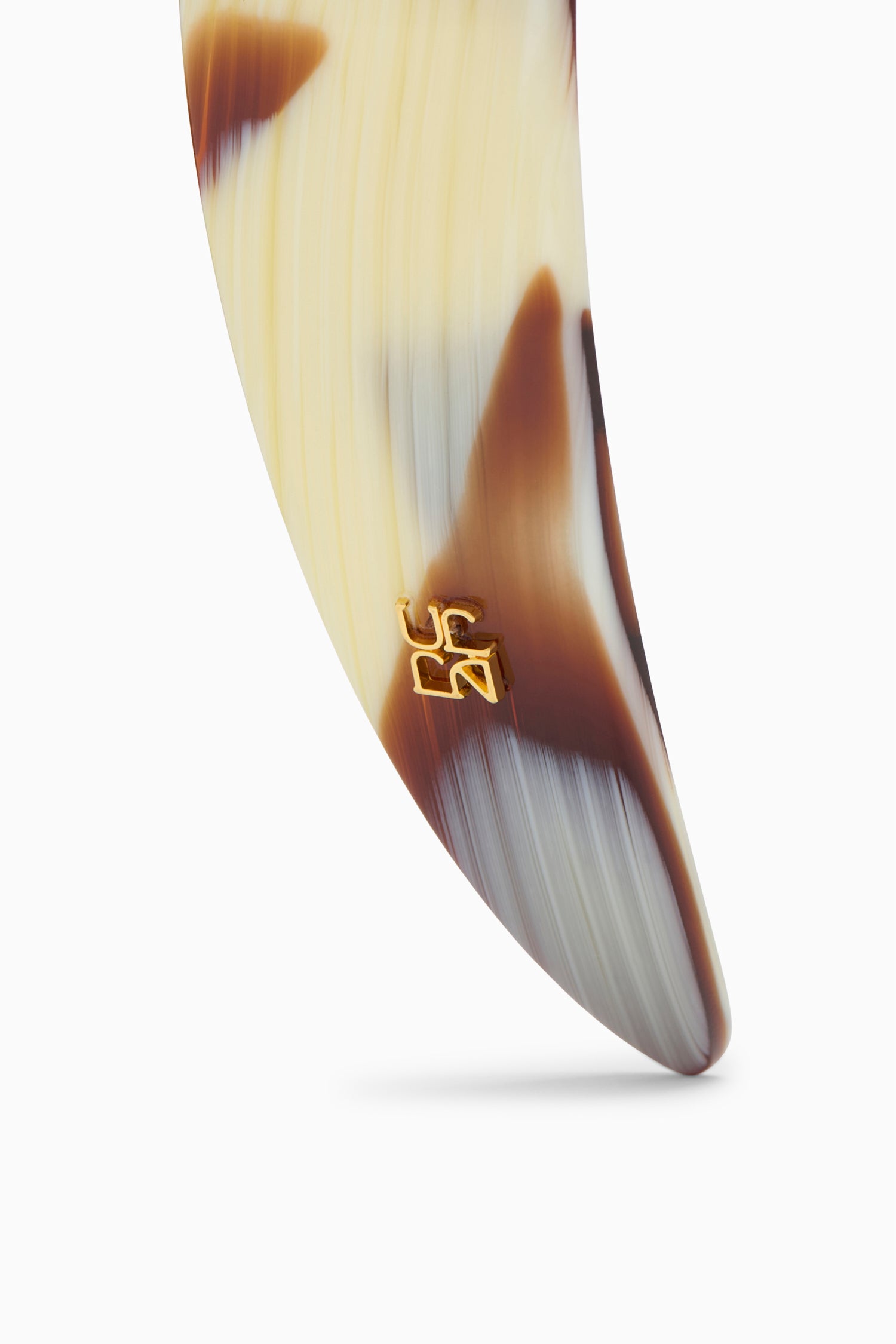 Ava Wide Headband - Horn