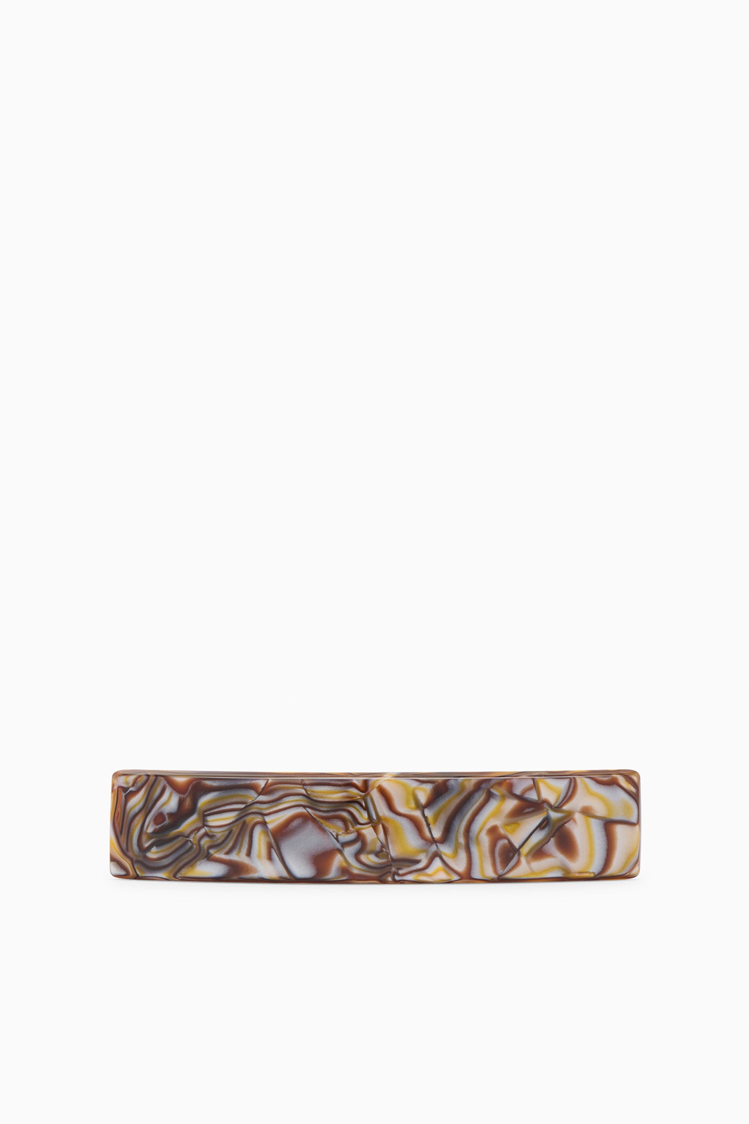 Louise Wide Barrette - Onyx