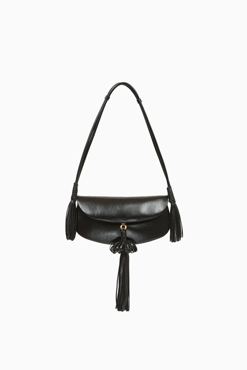 Paloma Tassel Flap Bag - Noir