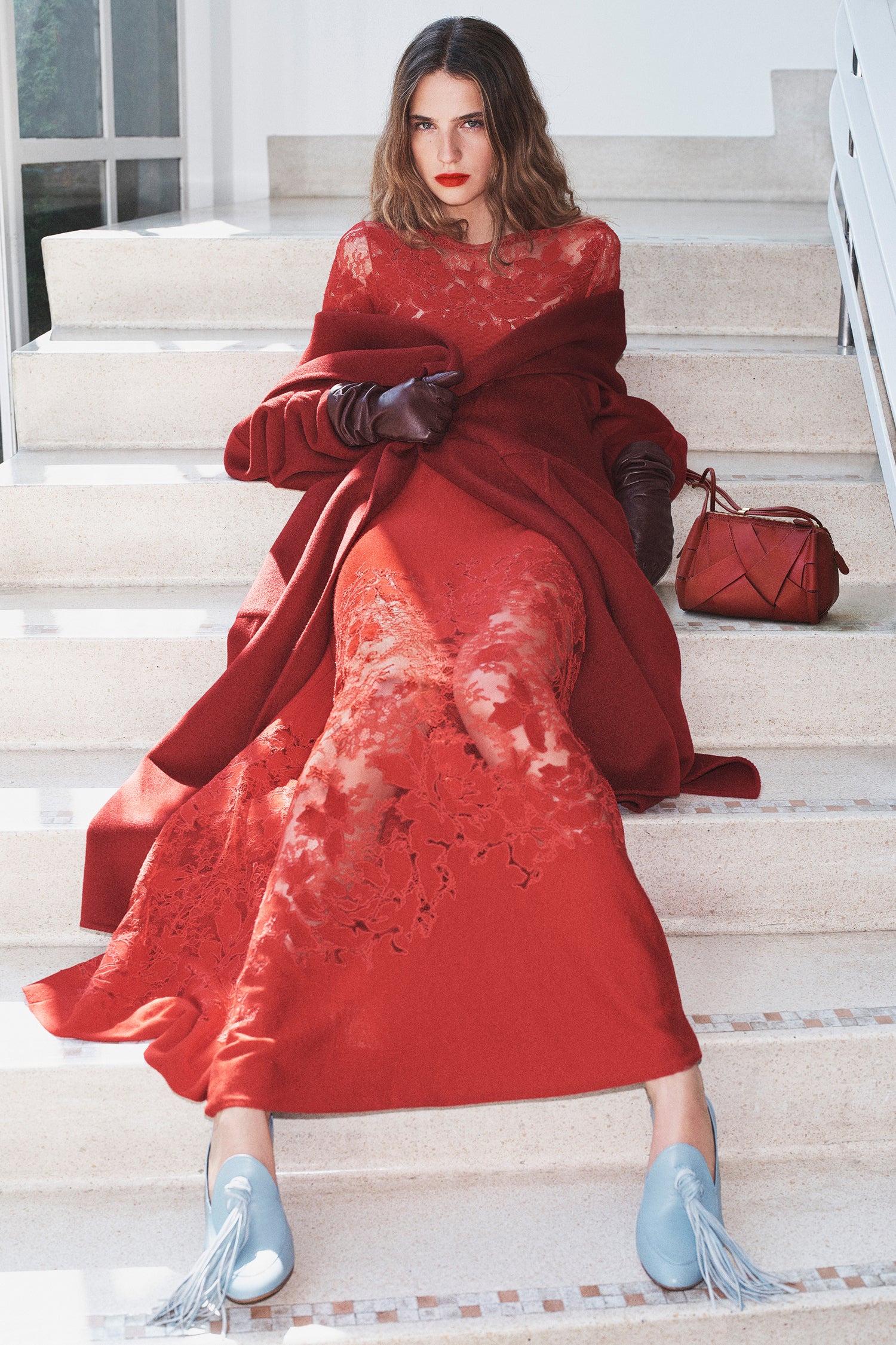 Rory Wool Coat - Cerise