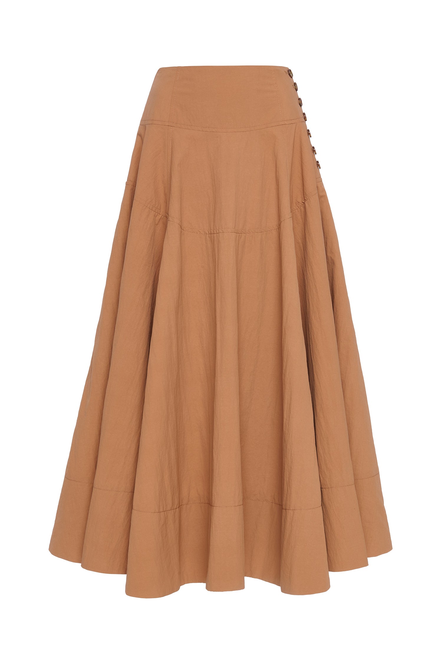 Cedar Side Button Skirt - Mesa