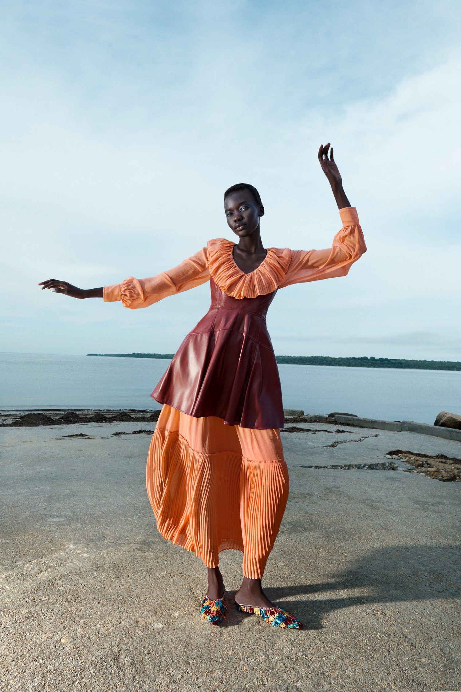 Thais Dress - Garnet