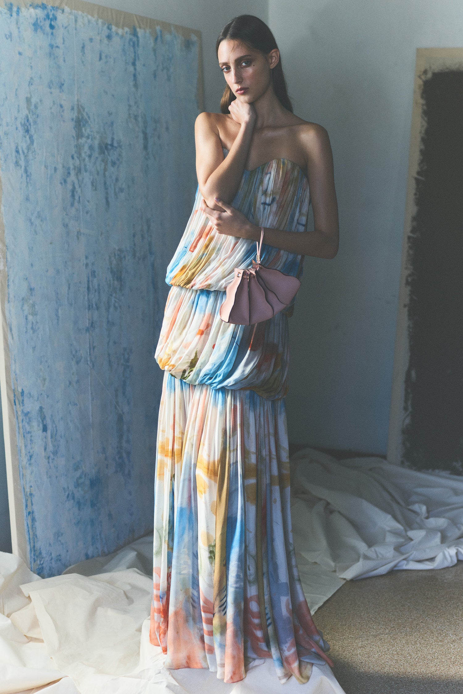 Reverie Strapless Silk Gown - Western Dream