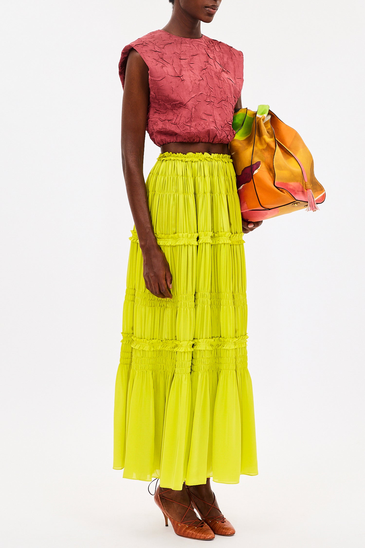 Ulla Johnson Virginie Skirt - Chartreuse