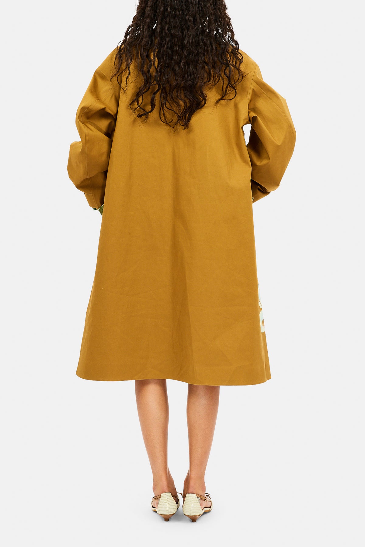 Trench-Coat Cadogan Peint À La Main - Kaki