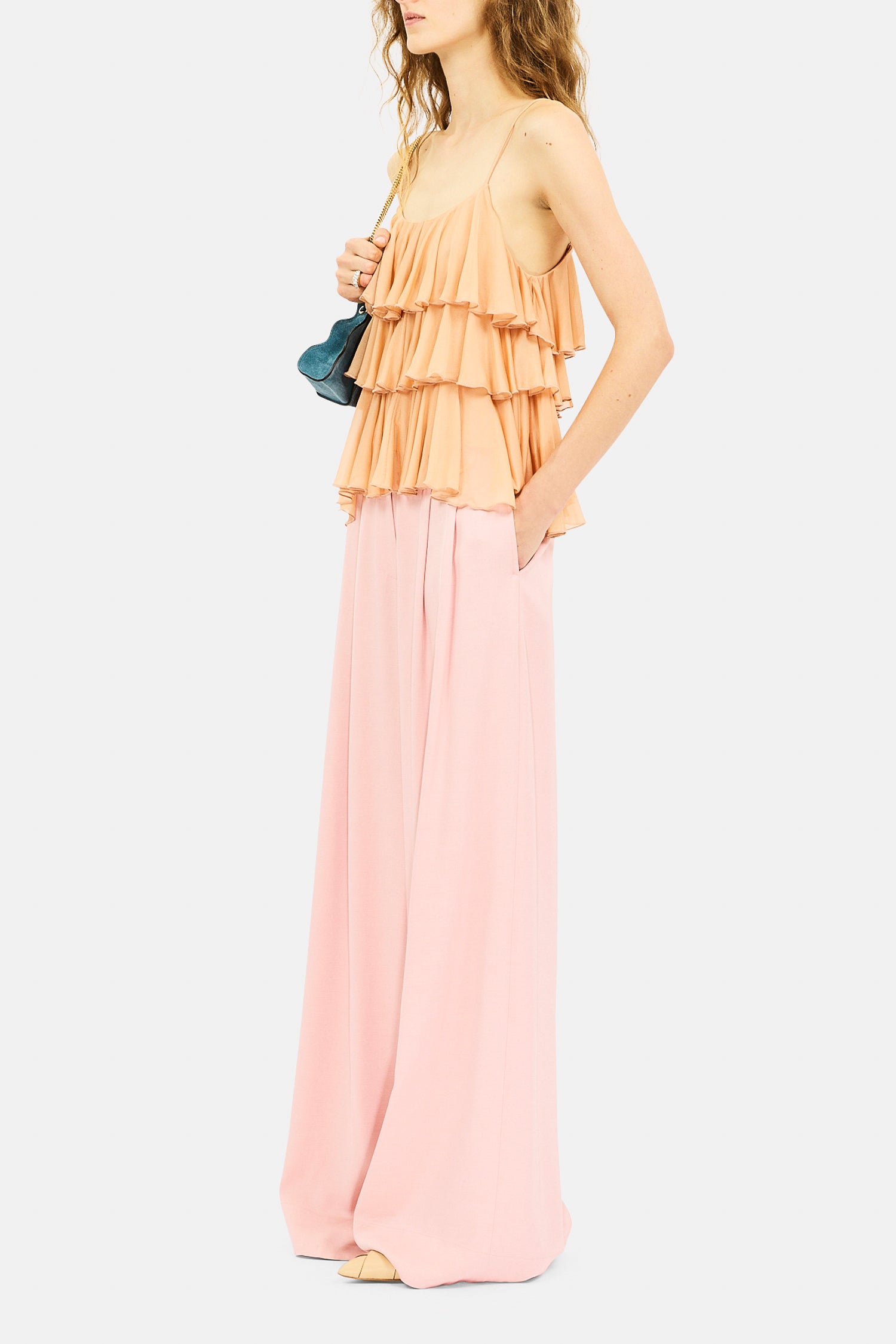Ulla Johnson Pantalon Largemotherwell - Pivoine