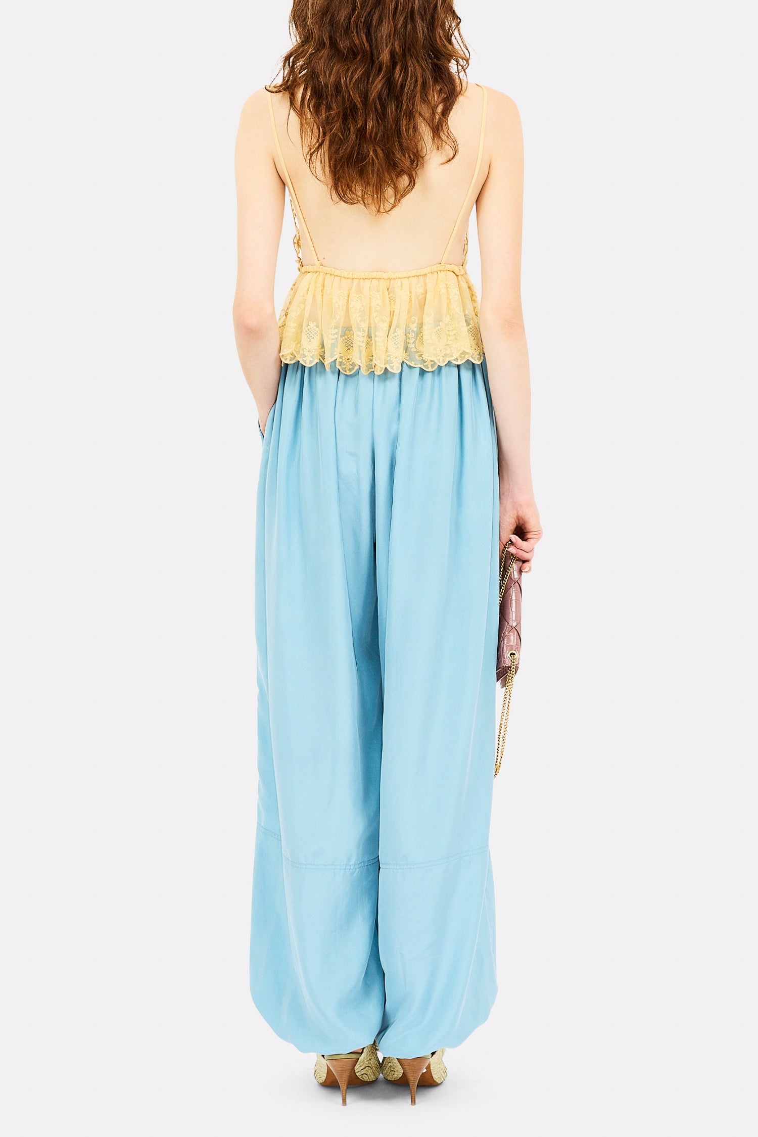 Ulla Johnson Pantaloni Rosen Con Coulisse - Blu
