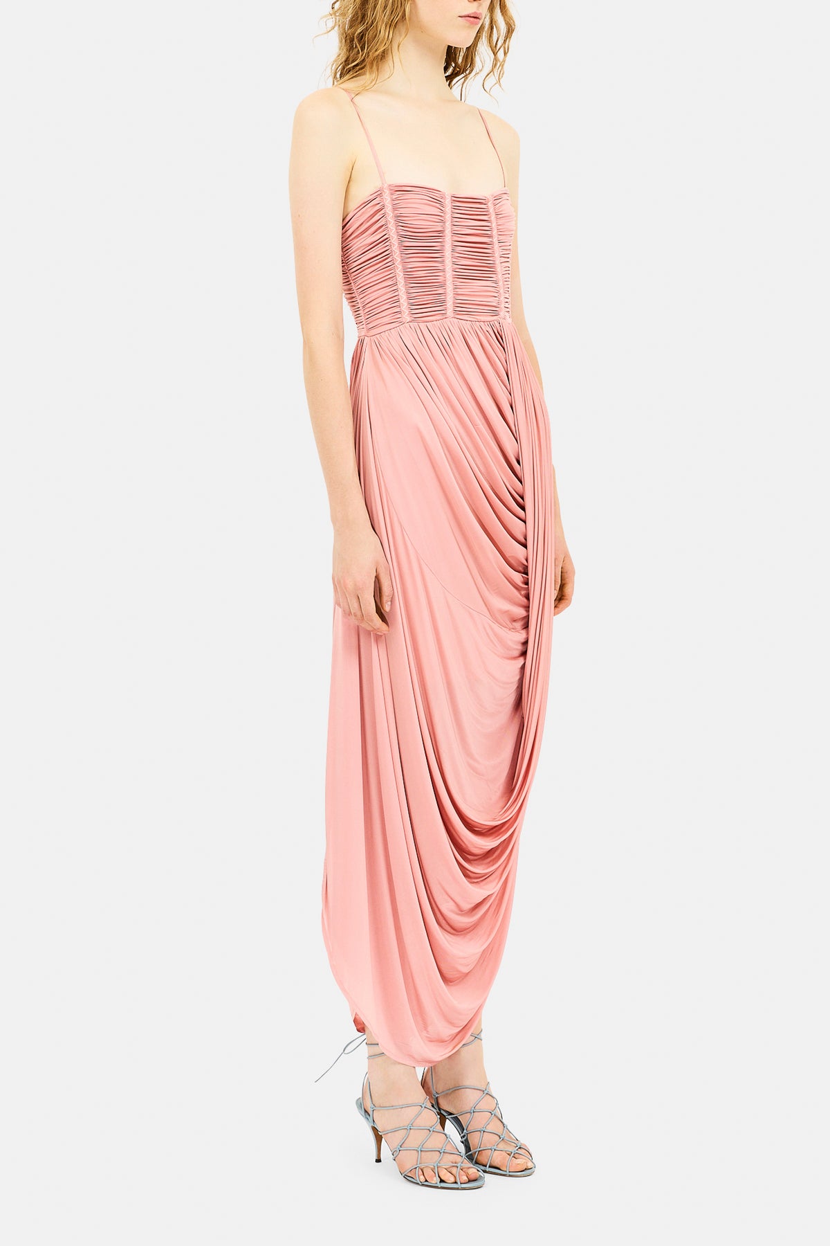 Antonia Draped jurk - Peony