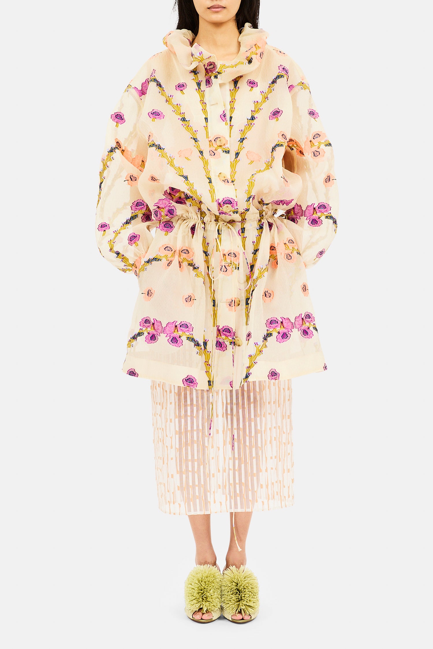 Ulla Johnson Jupe Crayon Midi Merrill - Festonnée