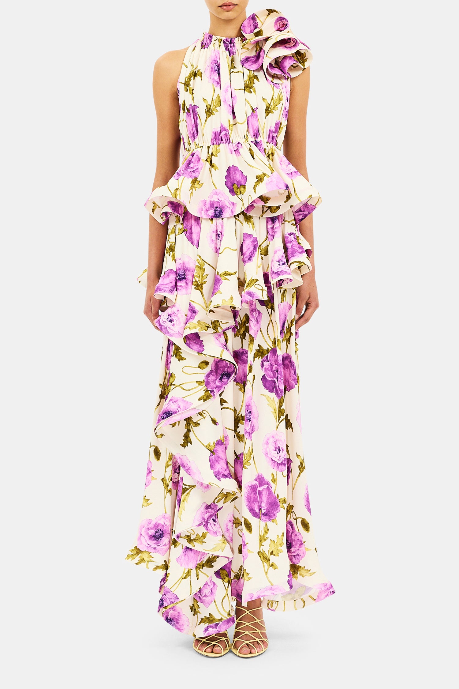 Ulla Johnson Gonna Lunga Con Volantcelia - Lila