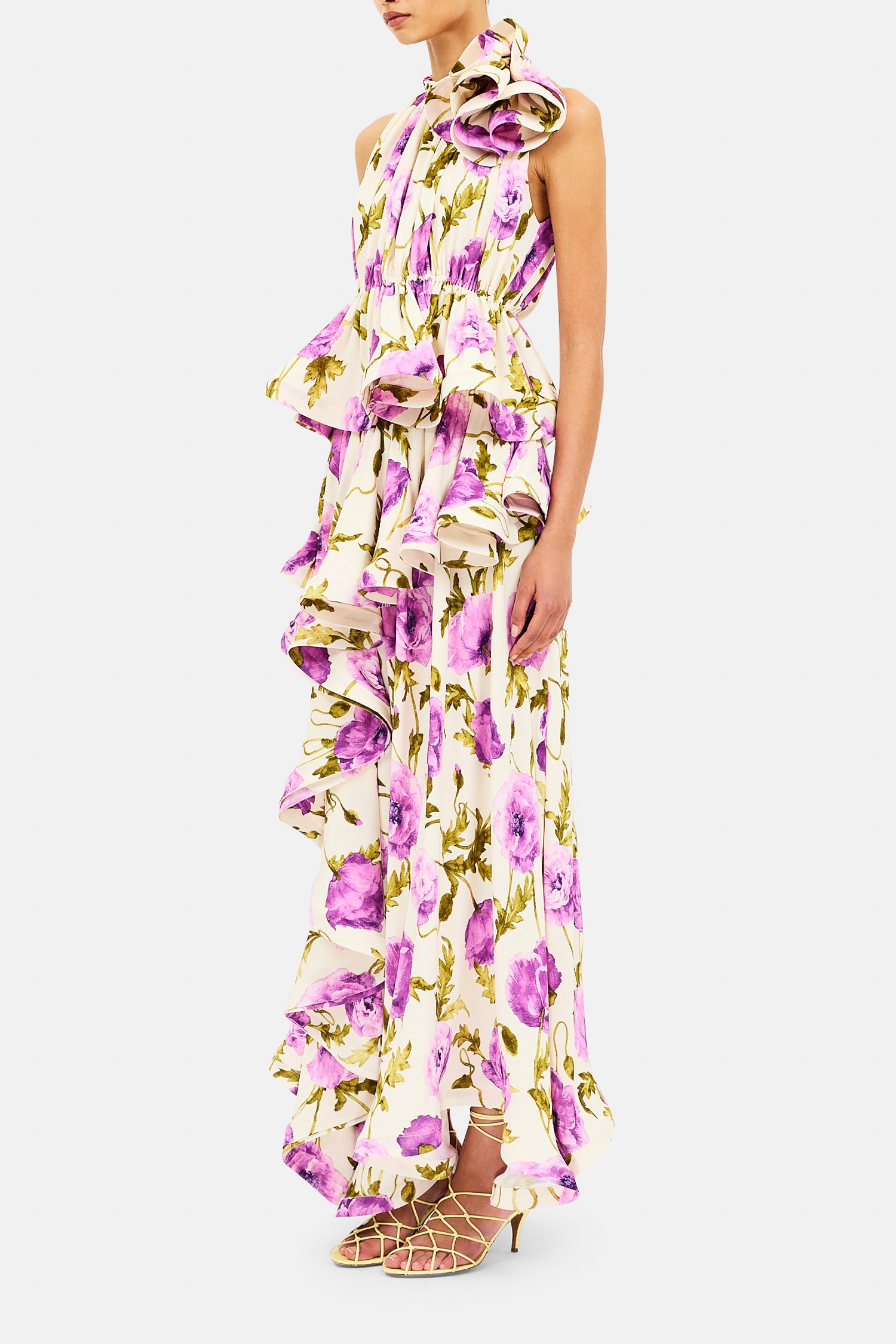 Ulla Johnson Gonna Lunga Con Volantcelia - Lila