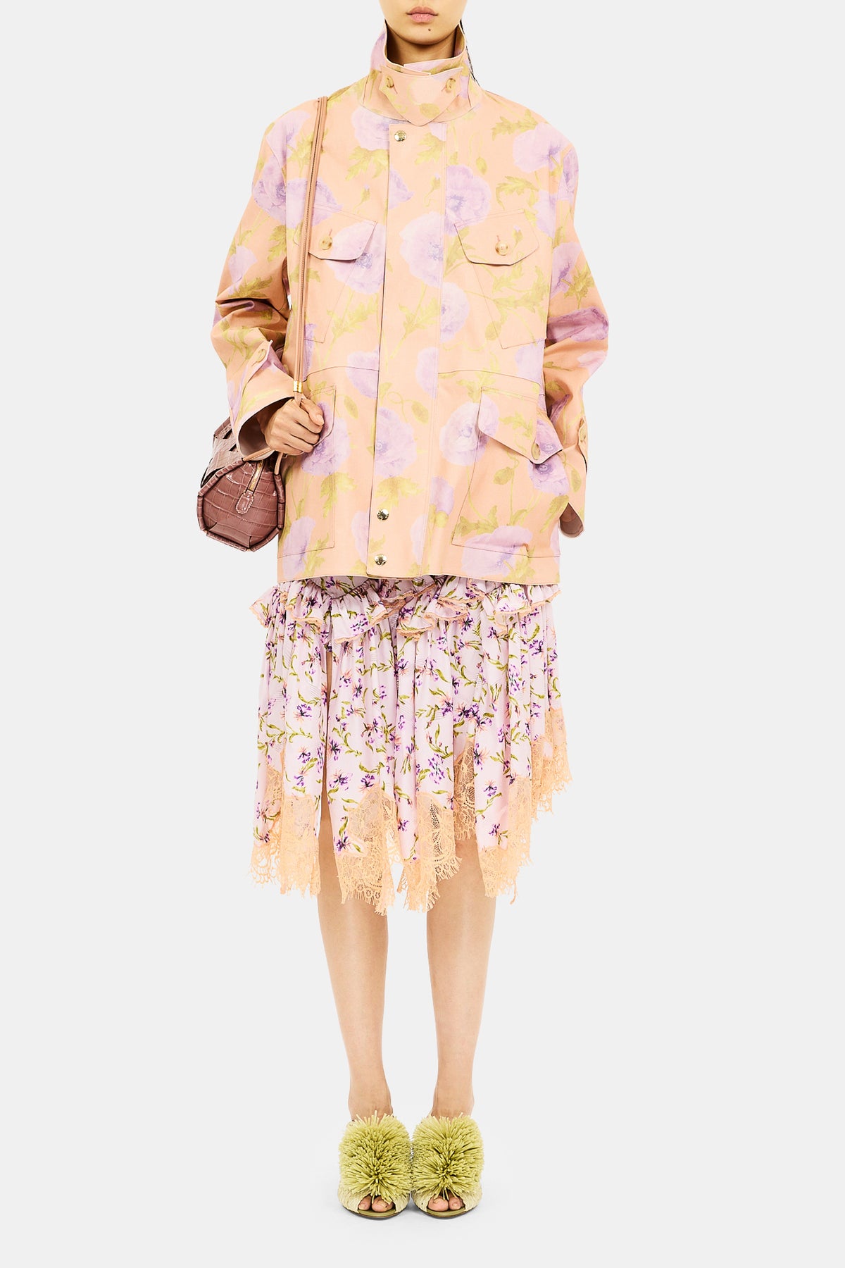 Chaqueta Eaton Estampada Cargeo - Blush Painted Poppy