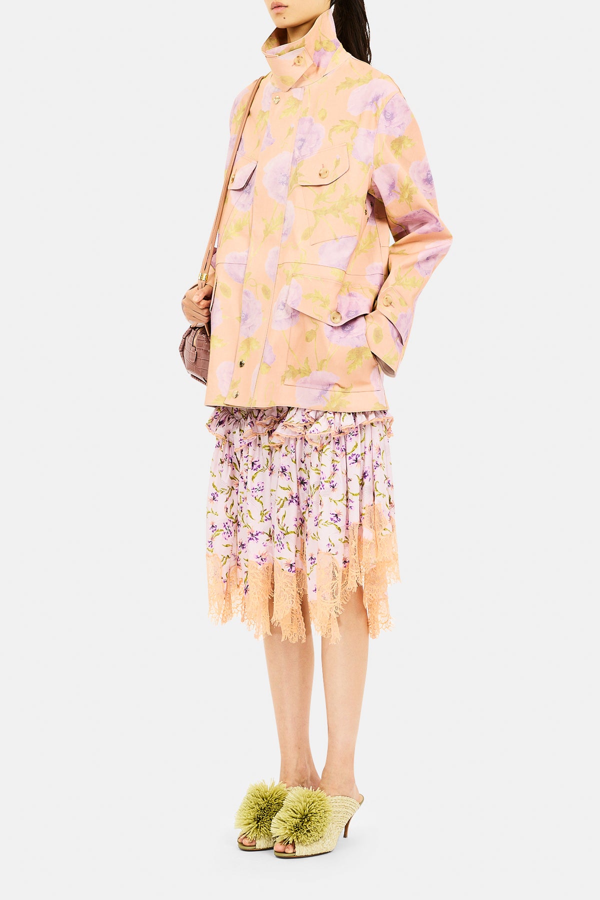 Chaqueta Eaton Estampada Cargeo - Blush Painted Poppy