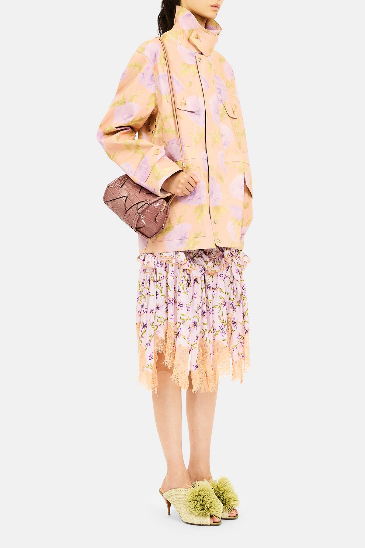 Chaqueta Eaton Estampada Cargeo - Blush Painted Poppy