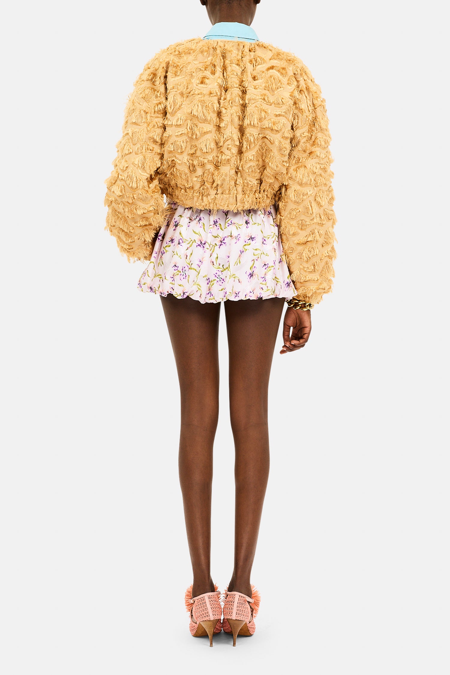 Ulla Johnson Augusta Cropped Jacket - Sand