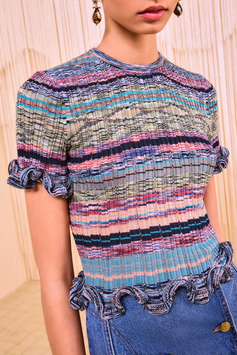 オールインワン・サロペット Ulla Johnson Fania Short Sleeve Knit Mini Dress Fania Short Sleeve Knit Mini Dress - Noir Black Floral