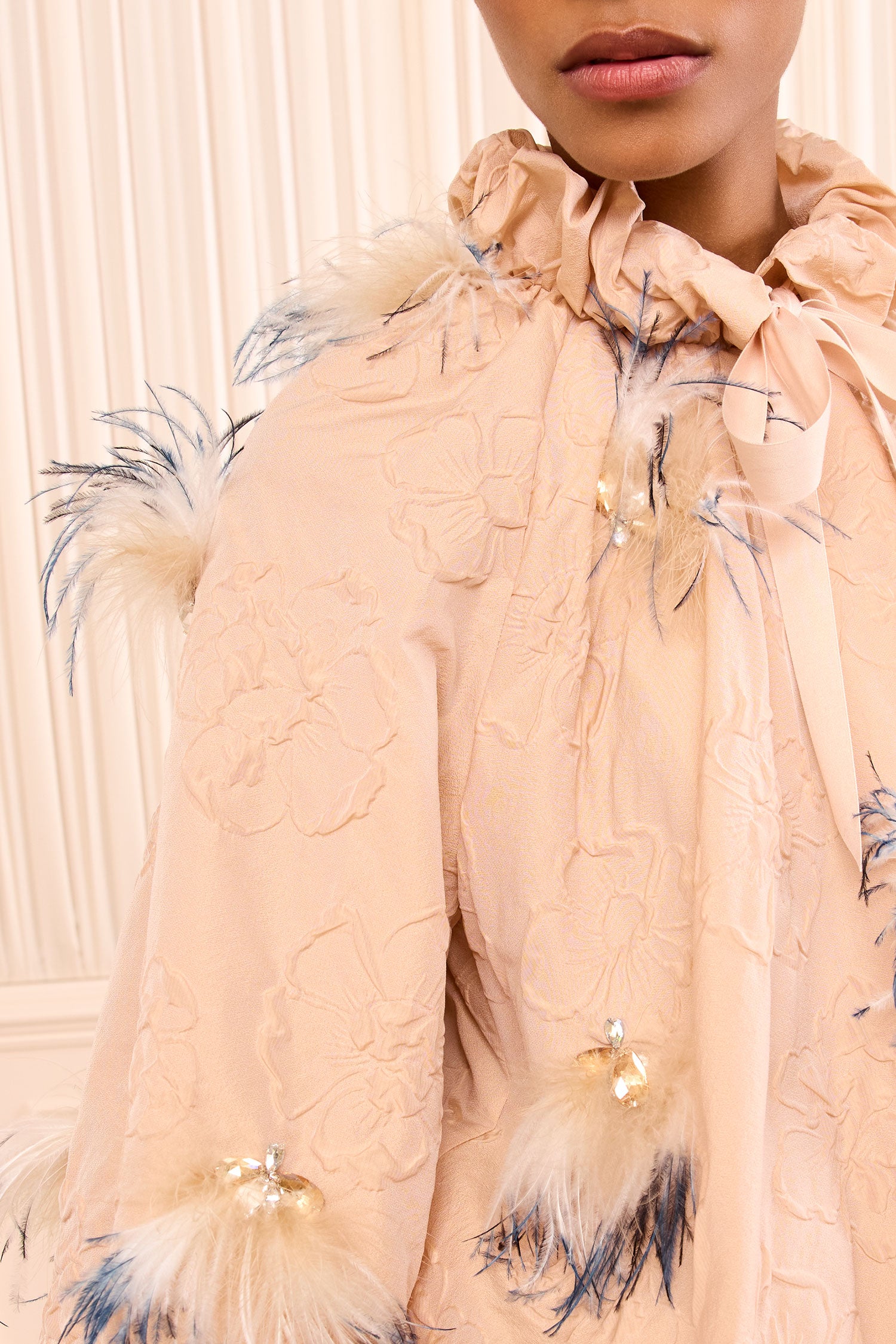 Ulla Johnson Roux Nylon Jacket with Embellishments - Almond