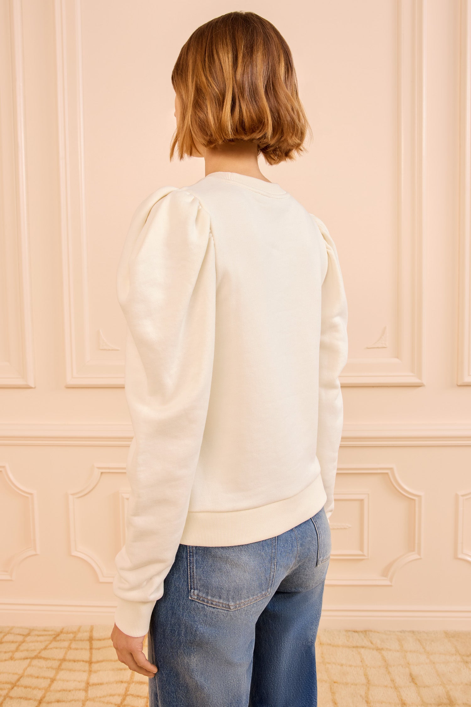 Adeline Terry Pullover - Creme