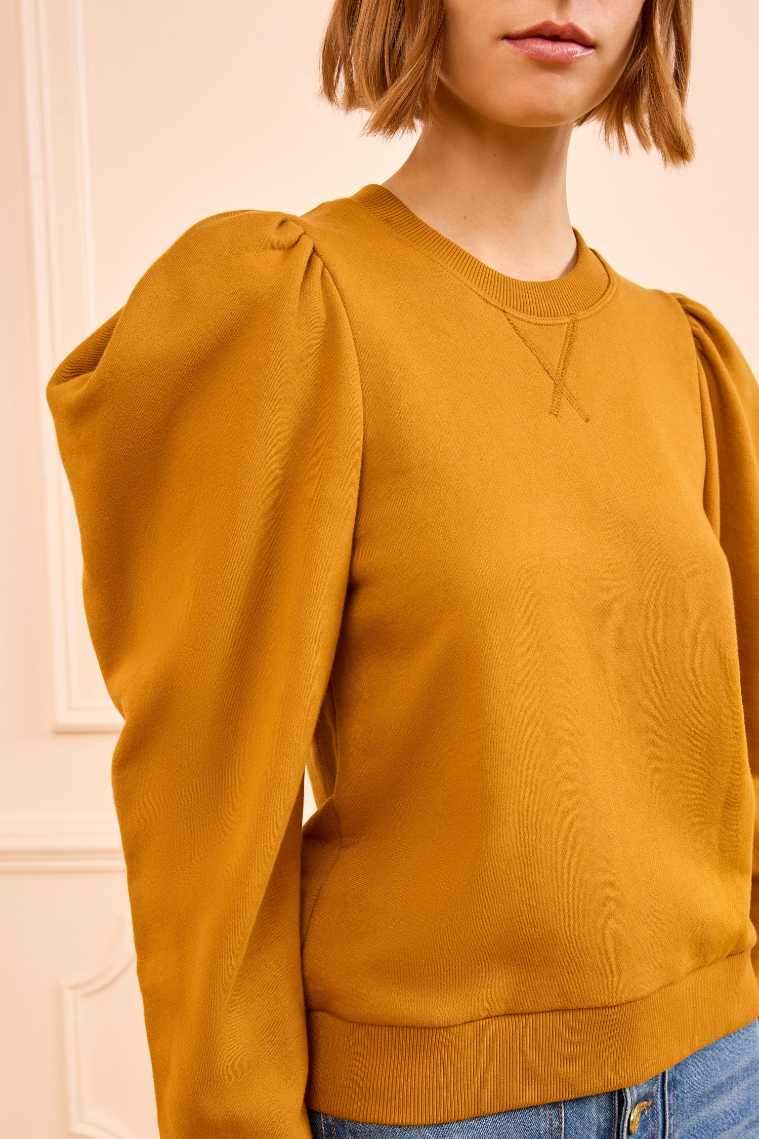 Ulla Johnson Adeline Terry Pullover - Tourmaline