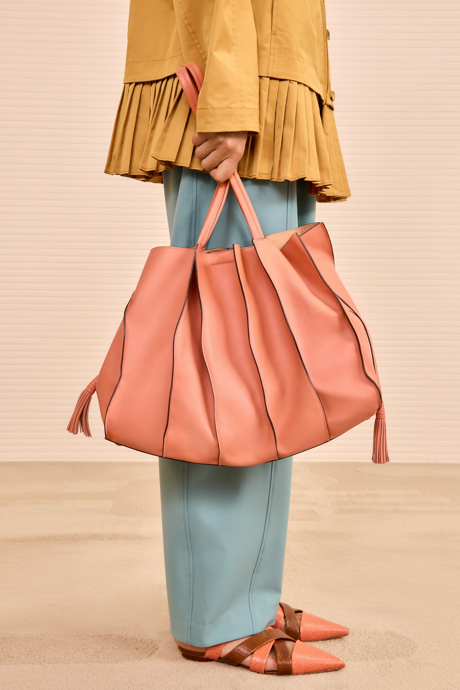 Adria Large Tote - Rose