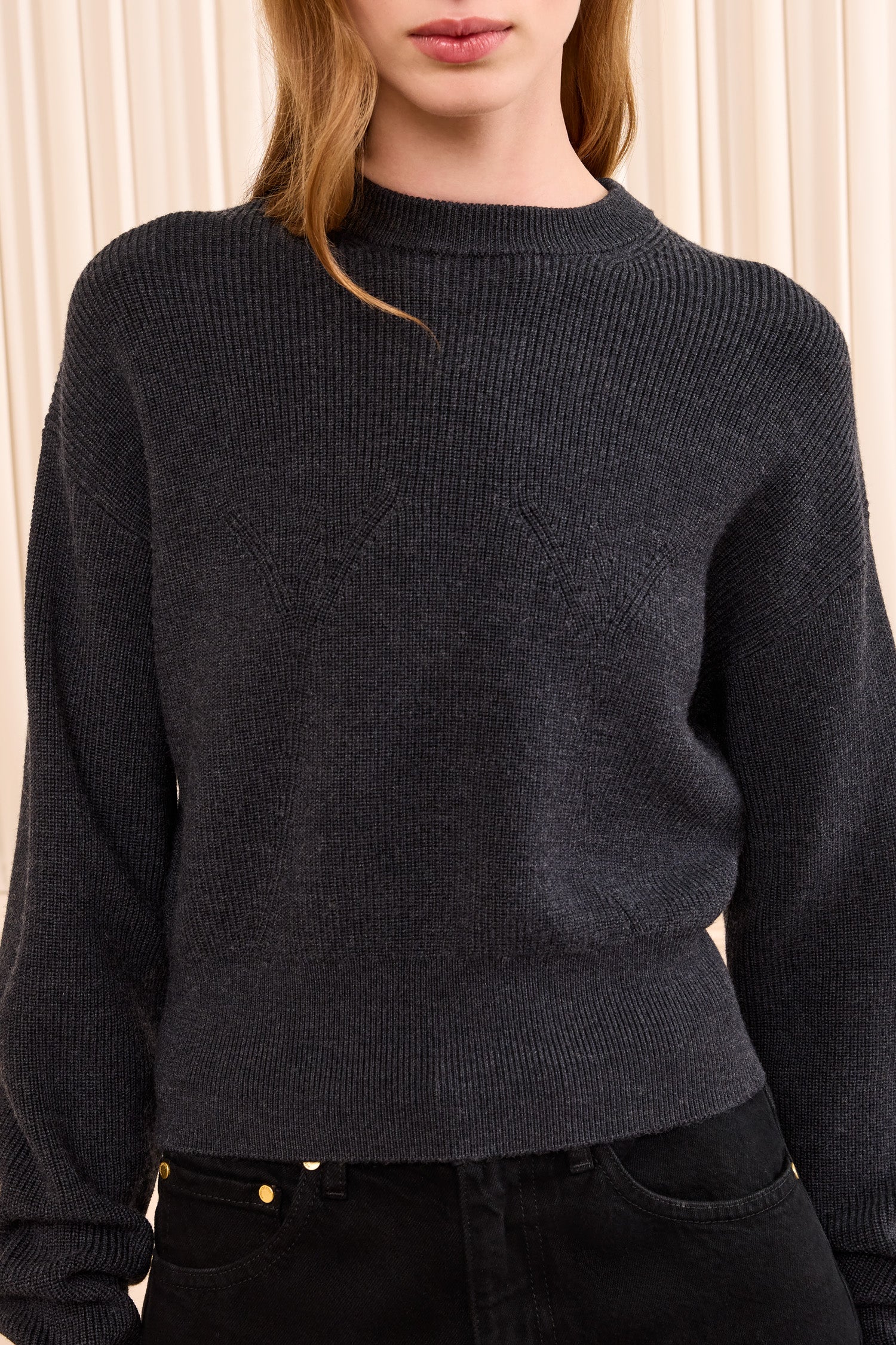 Ulla Johnson Alden Knit Pullover - Charcoal