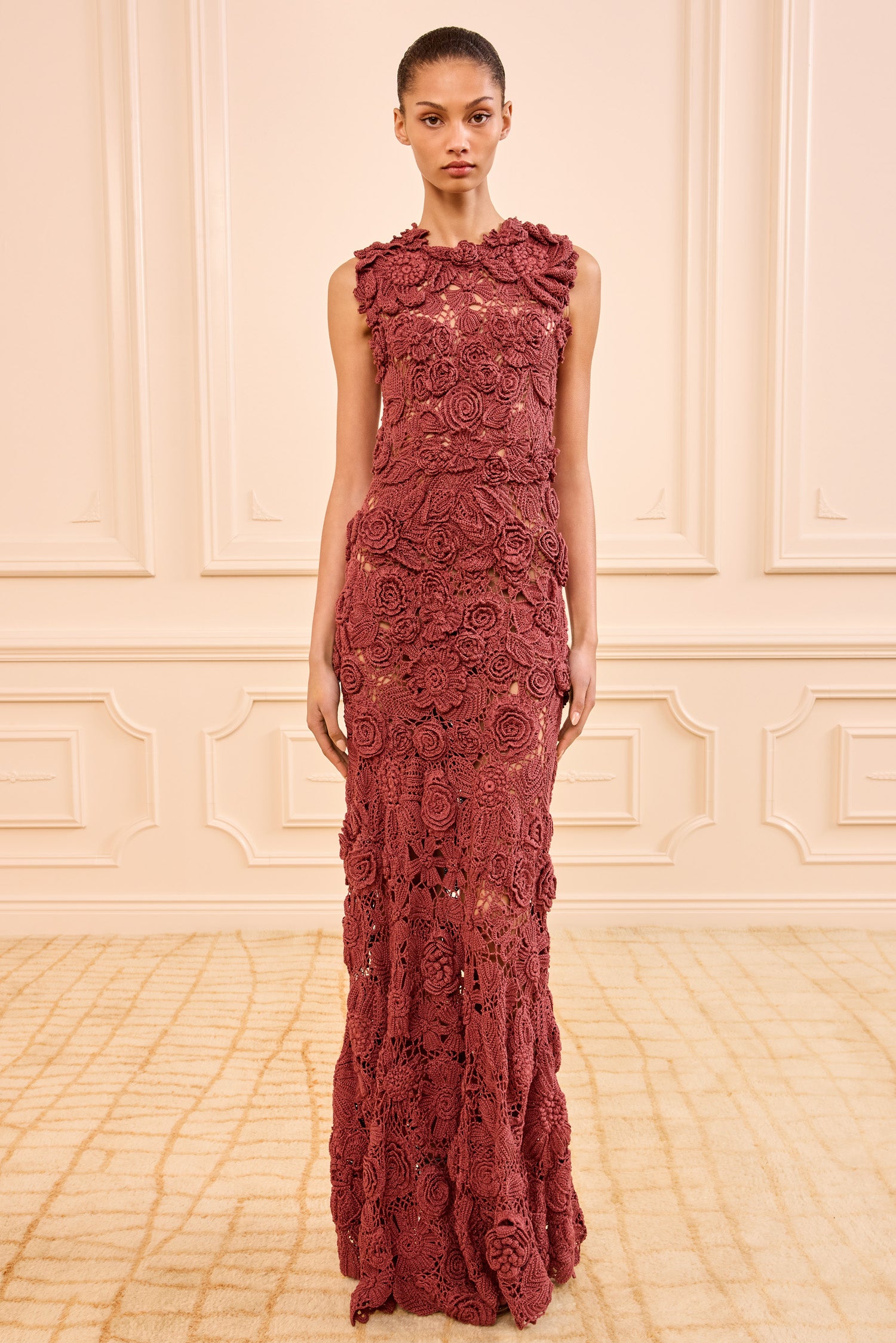 Anita Hand Crochet Dress - Agate