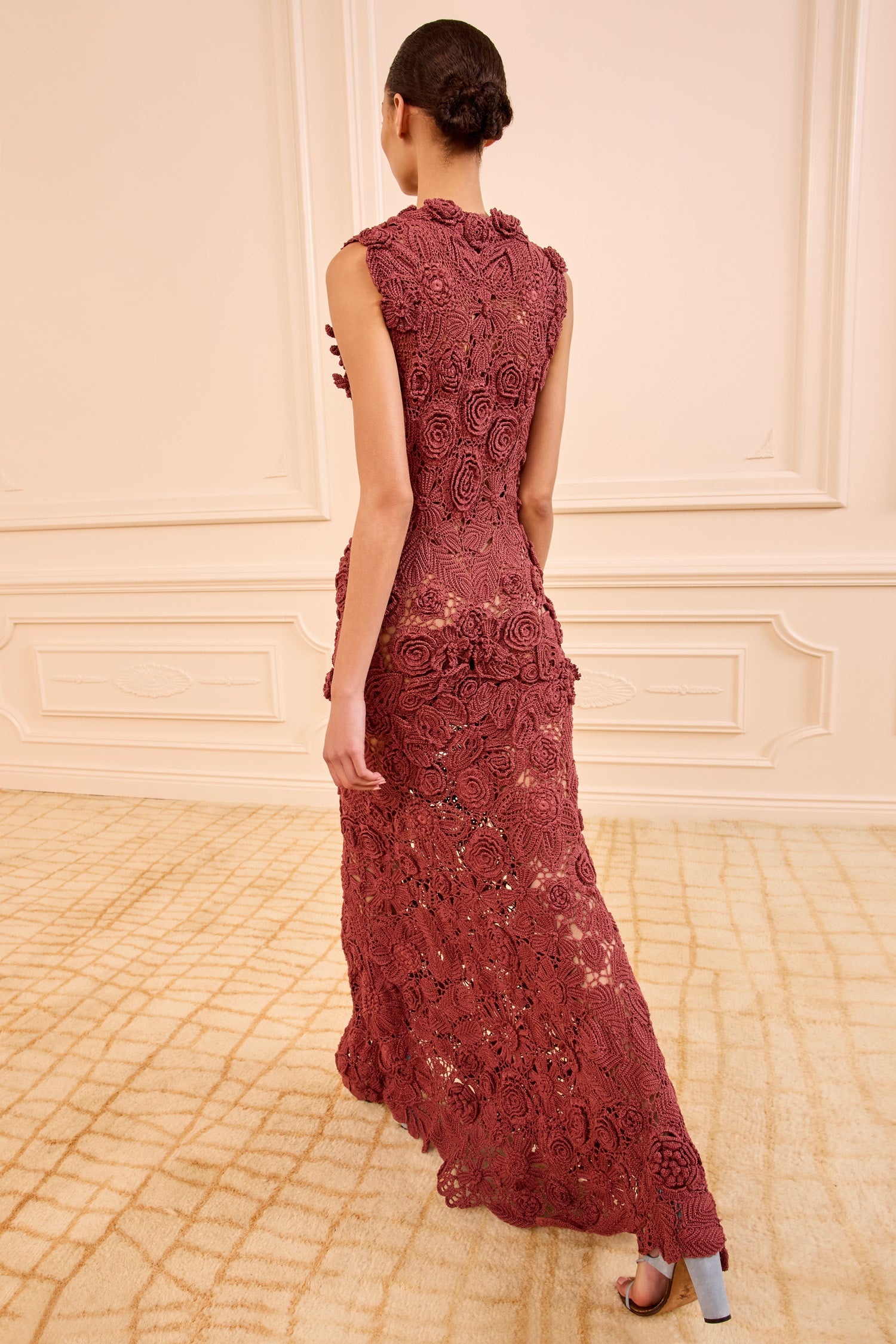 Ulla Johnson Anita Hand Crochet Dress - Agate