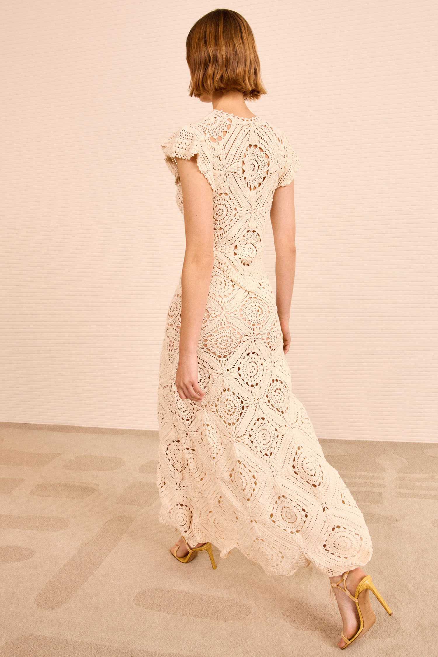 Ulla Johnson Annalisa Hand Crochet Dress - Cowrie