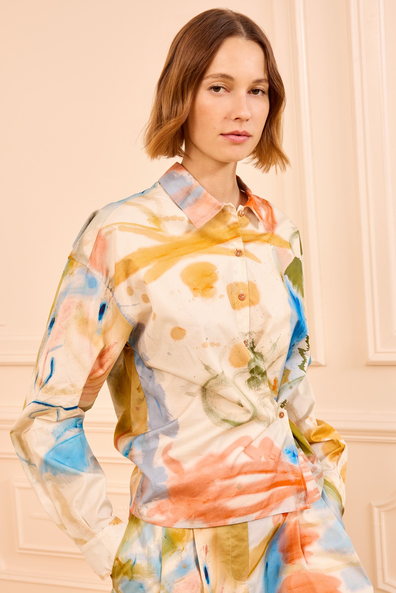 Artist LS Cotton Blouse - Western Dream