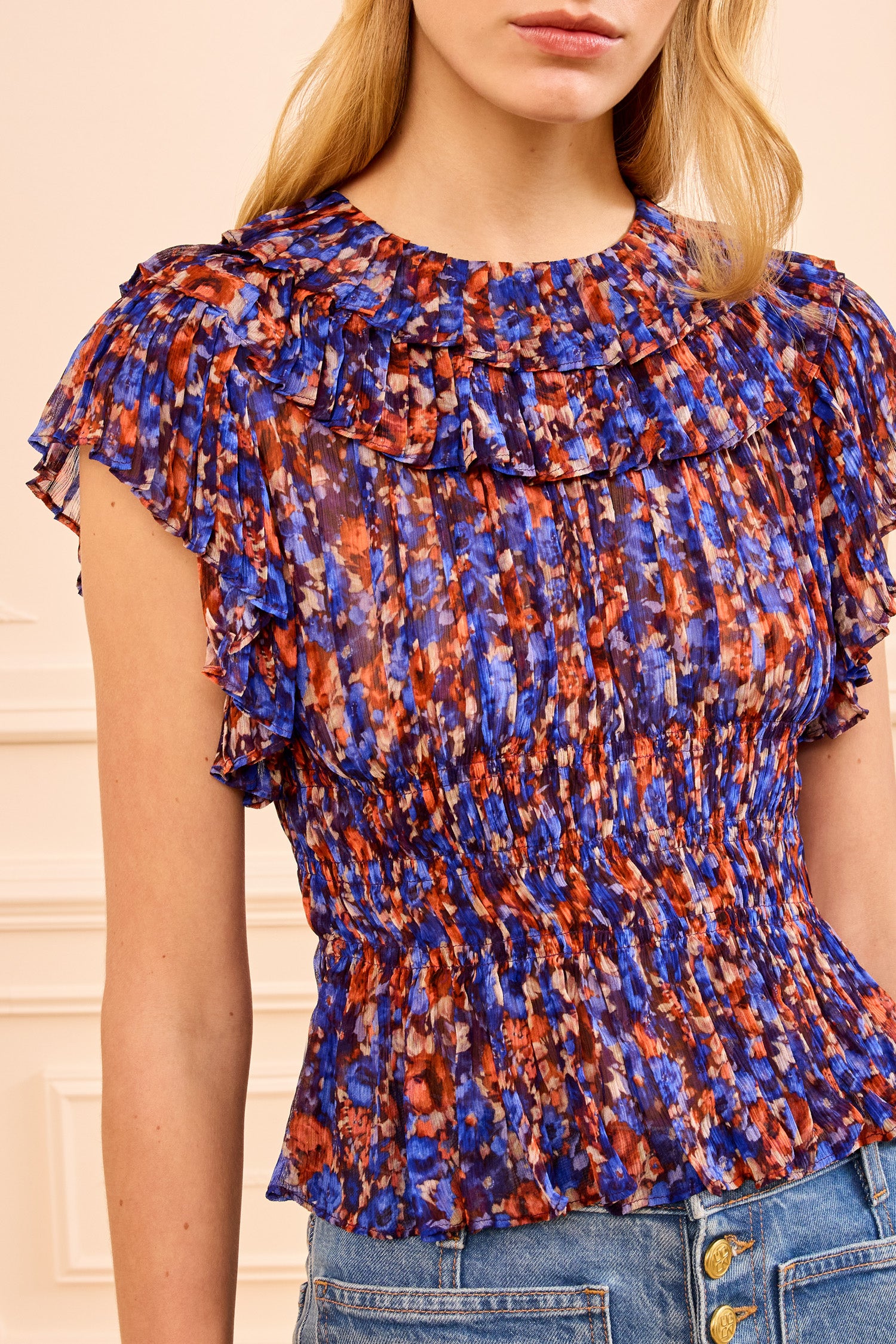 Ulla Johnson Athene Silk Top - Violet