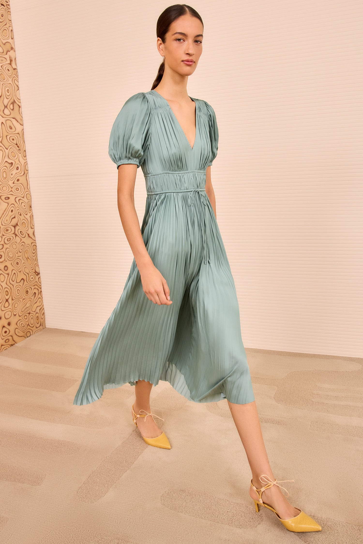 Ulla Johnson Audra Puff Sleeve Dress - Sea Glass