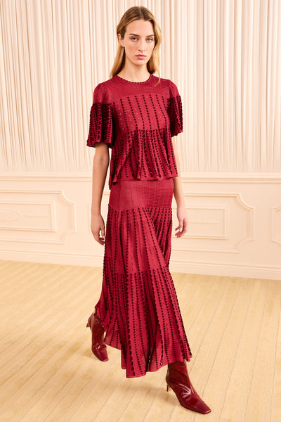 Garnet Designer Knit Cape Top - Full-Length Styled Look On Model | Ulla Johnson