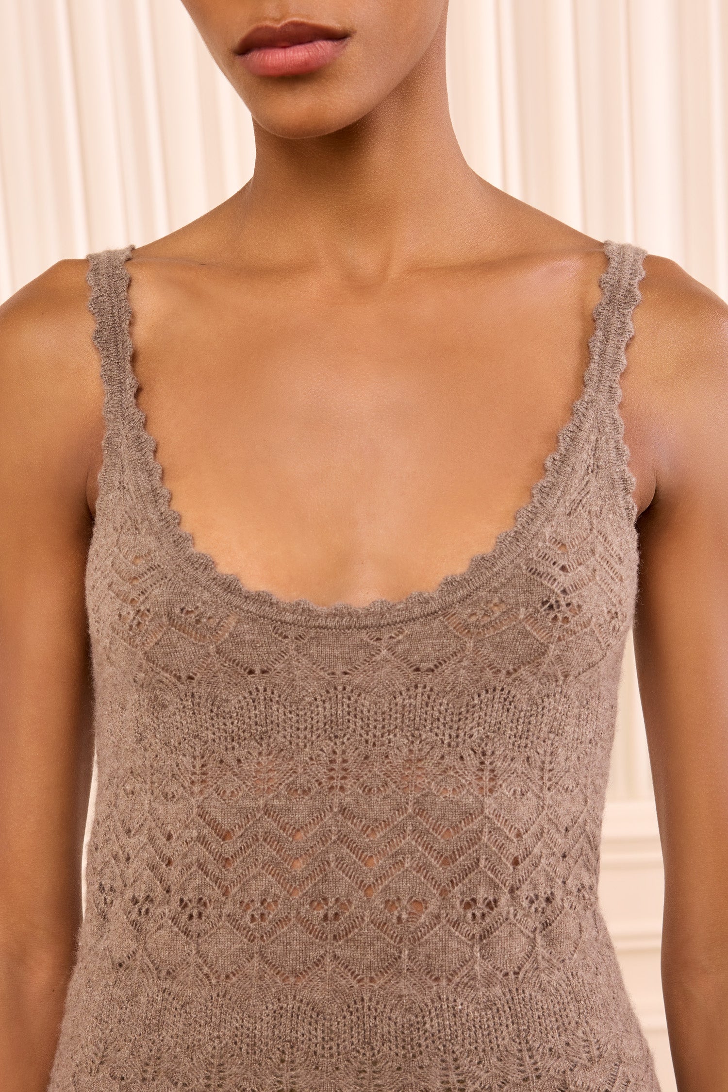 Brielle Cashmere Tank - Driftwood