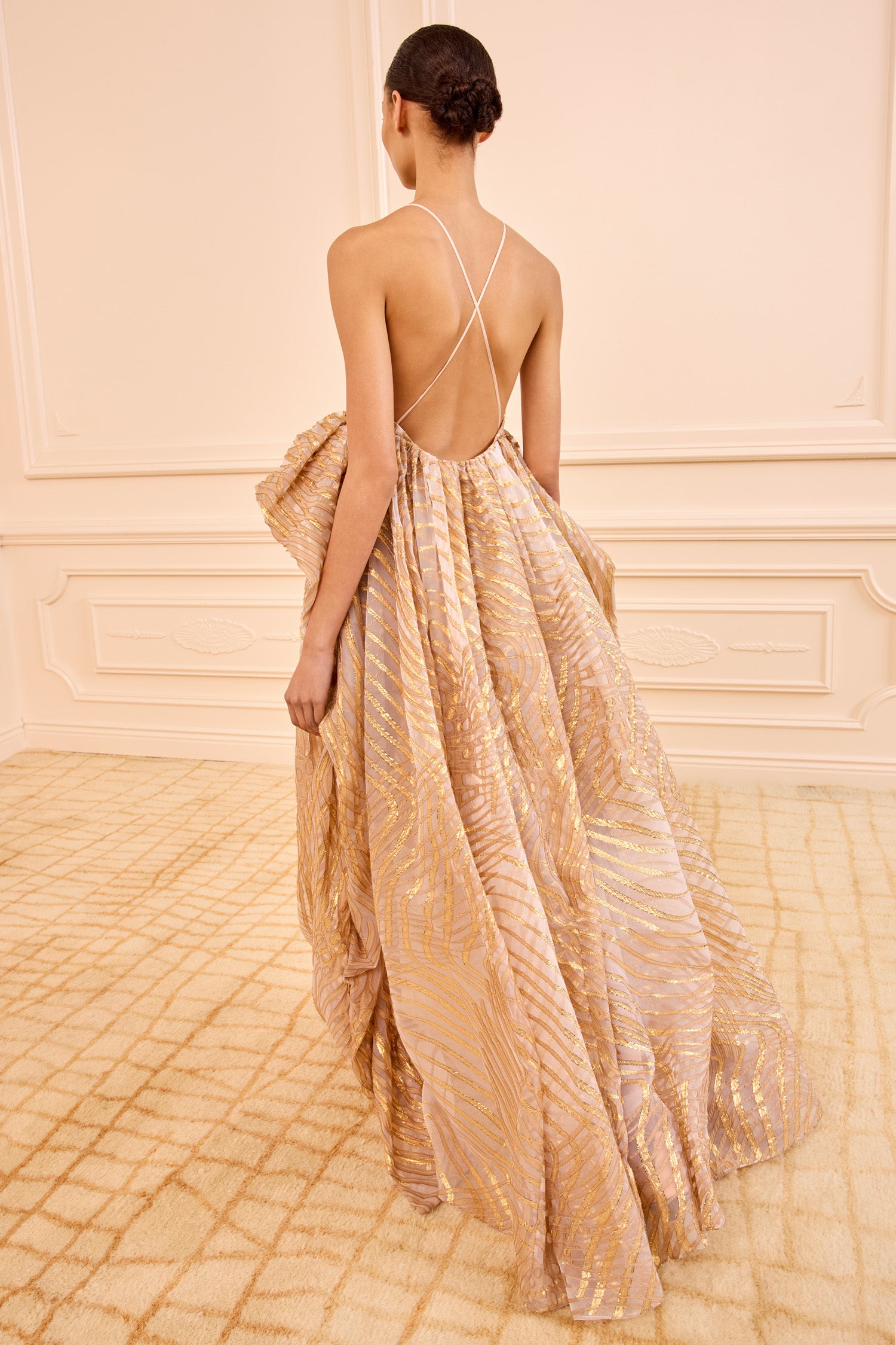 Camelia Gown with Lurex - Nautilis